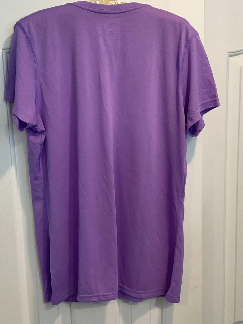 Nike Women's Dri Fit Purple V-Neck Short Sleeve Tee